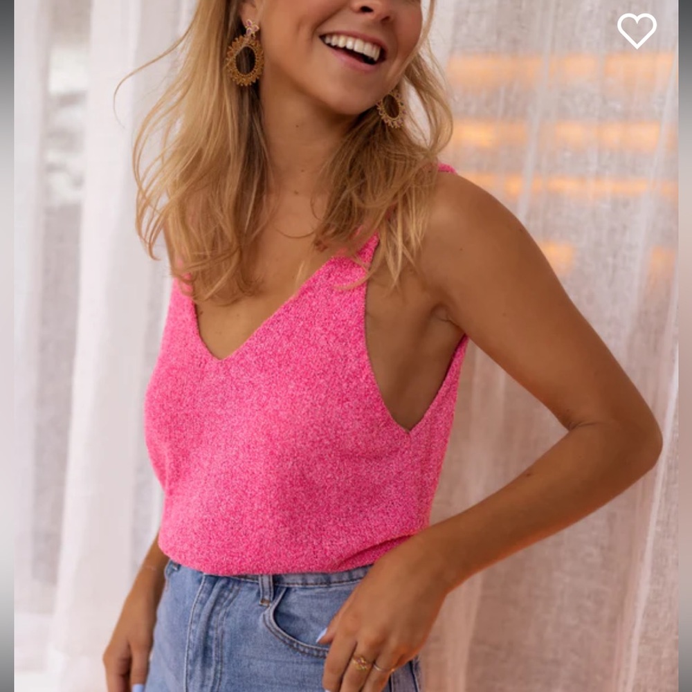 Pink Neda Wool-Effect Top